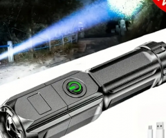 1/2pcs Super Bright Zoomable Flashlight, Portable Multi-Functional