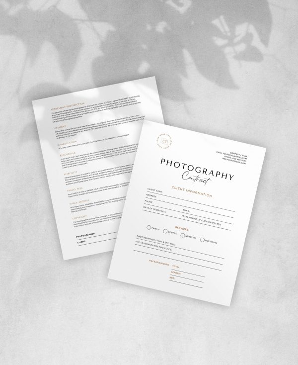 Photographer Contract