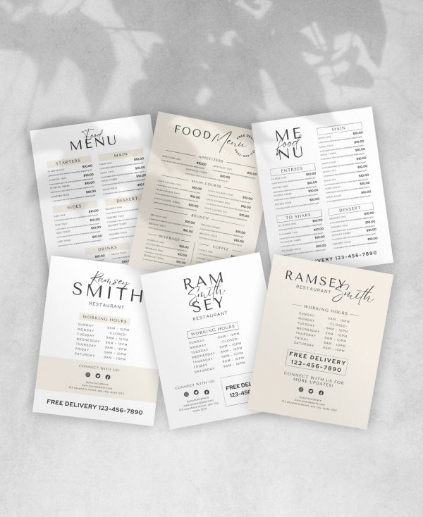 Restaurant Menus